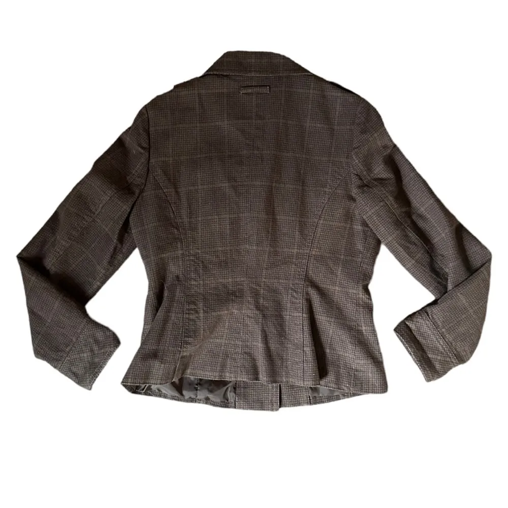 Ruff Hewn Womens Size Medium Brown Blazer Jacket - Image 2