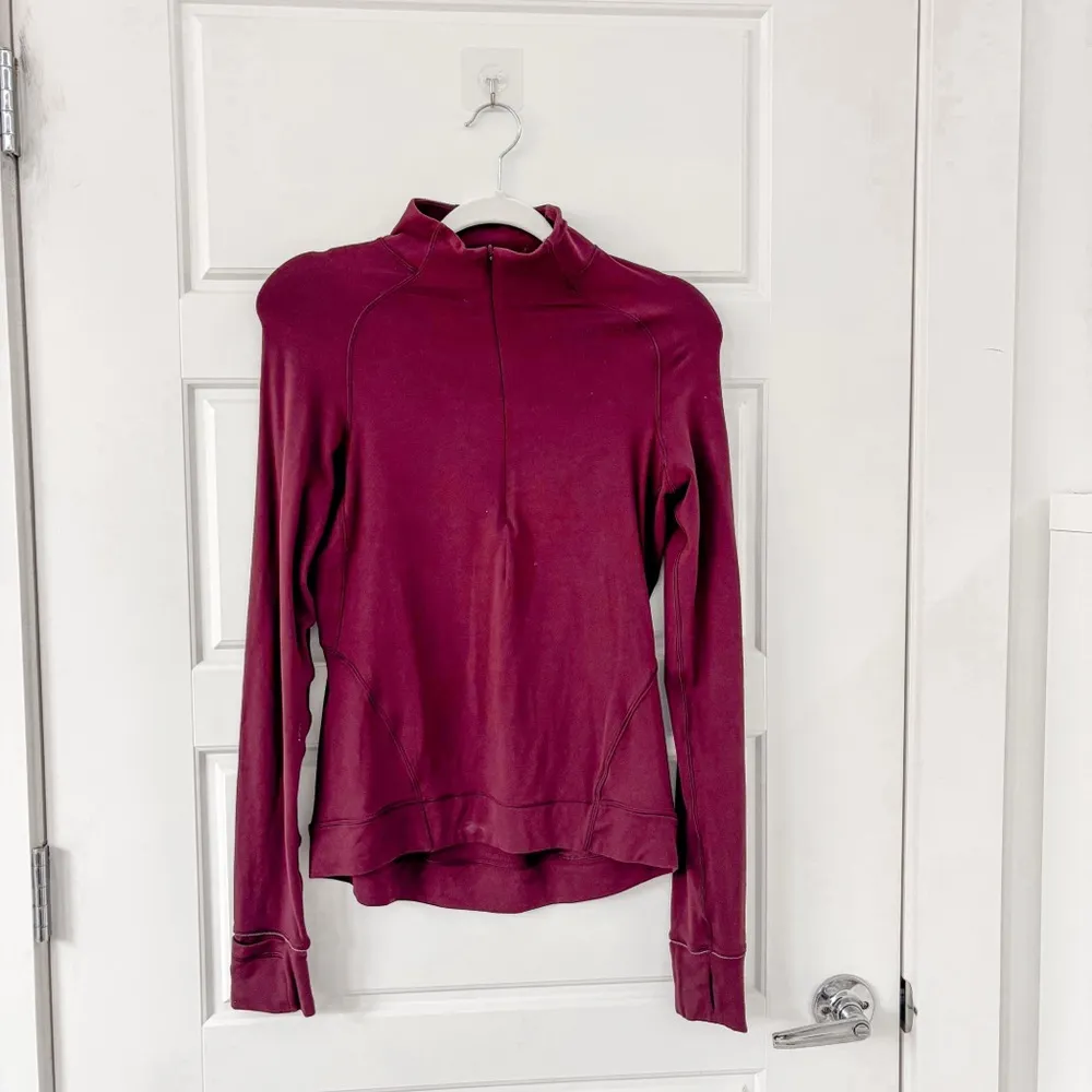 Lululemon Outrun the Elements 1/2 Zip Garnet - Image 4