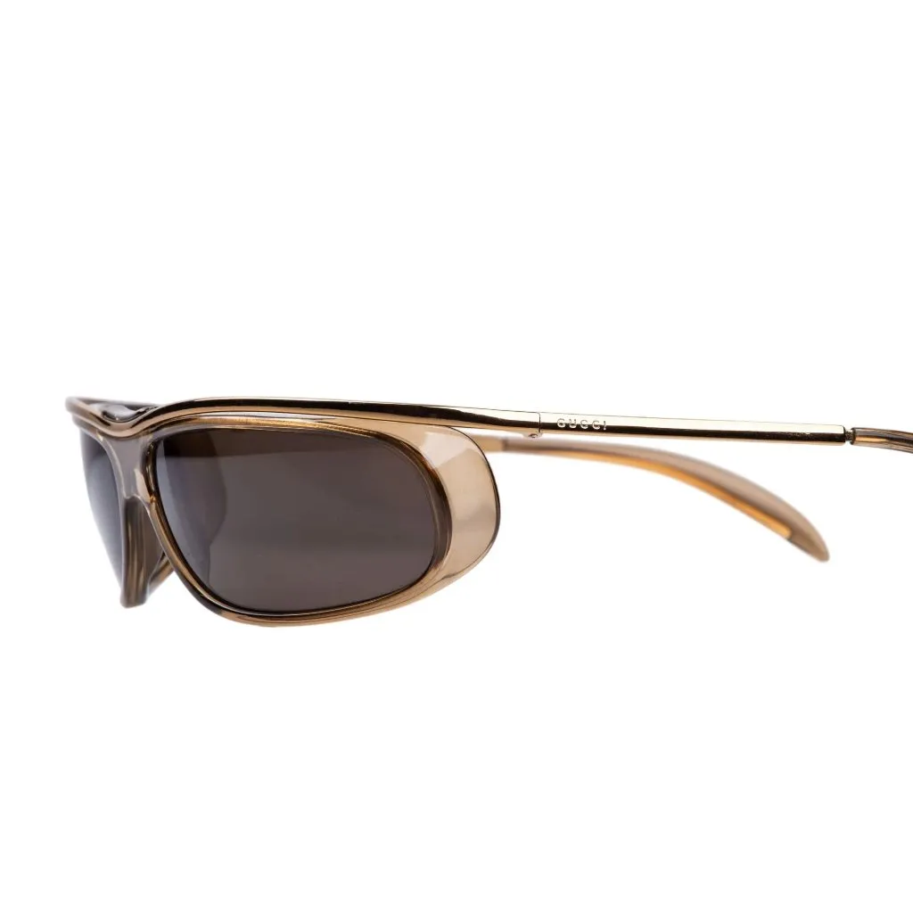 Gucci FWRD Renew 90s Vintage Sunglasses in Brown GG1423/S 438 Womens - Image 3