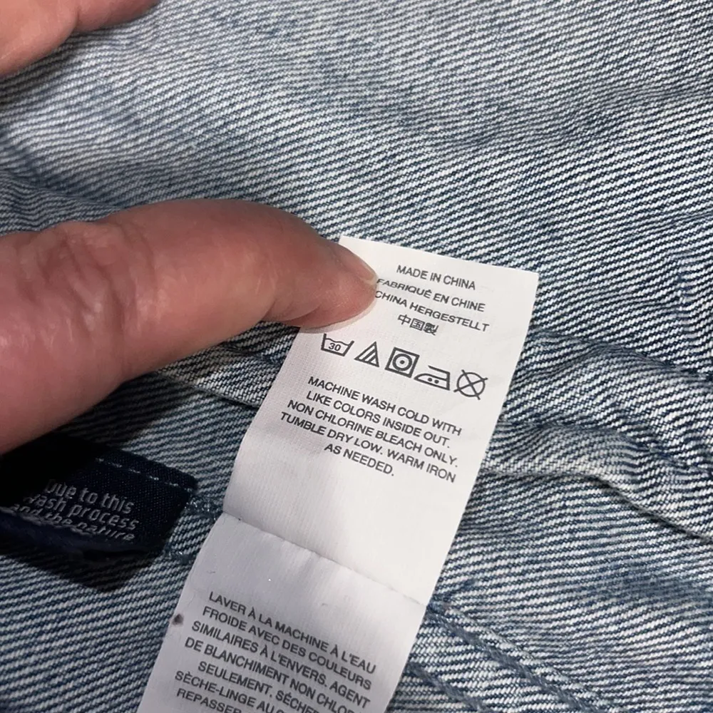 J. Crew Denim Sleeveless Jean Button Front Vest Size‎ Small - Image 6