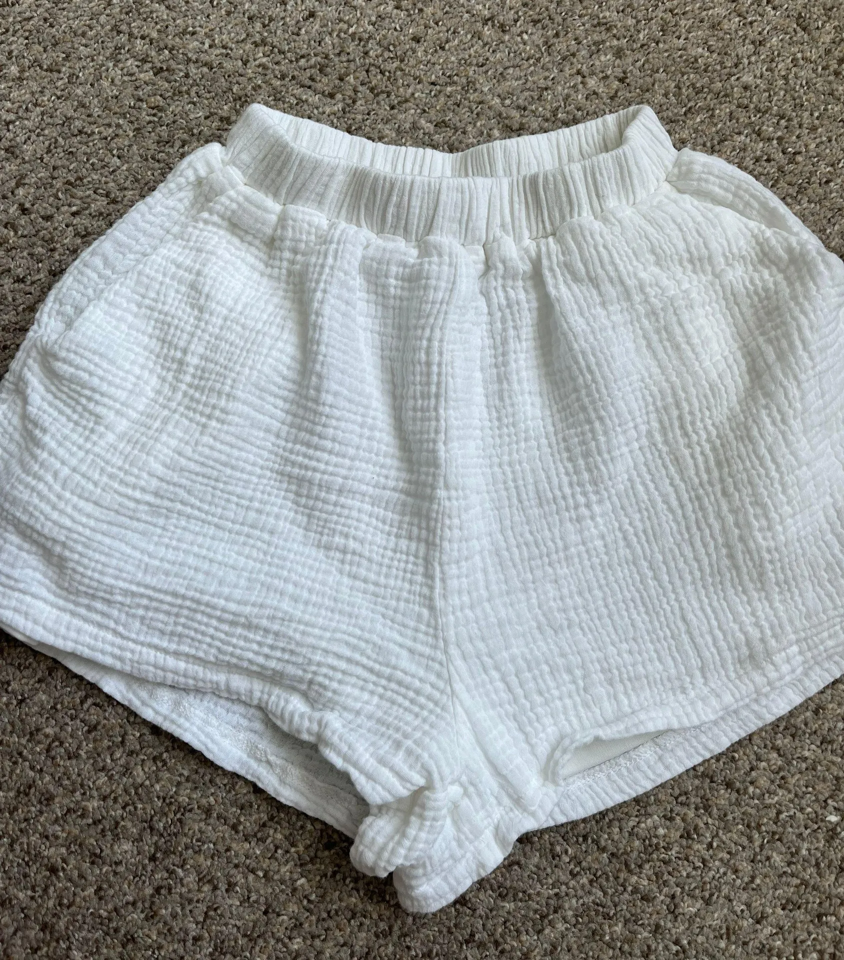 Princess Polly High-Waisted white Shorts - Image 2