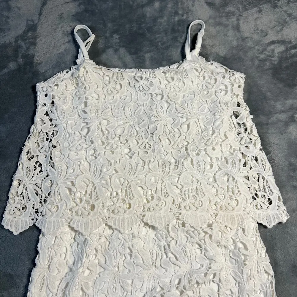 Romeo & Juliet Couture Sleeveless Lace Dress Size Small NEW Festival Bridal - Image 3