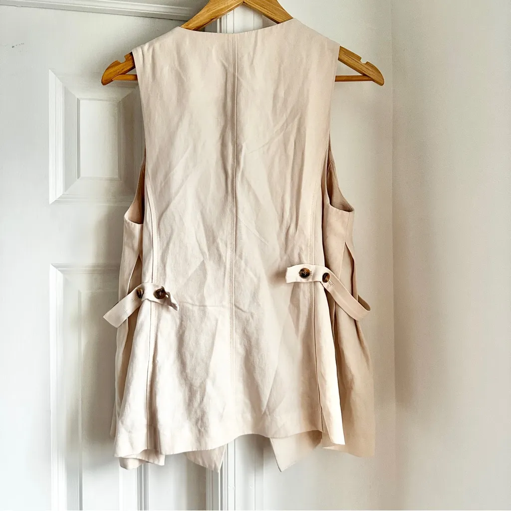HATCH Nadia Vest in Ivory Size L - Image 7