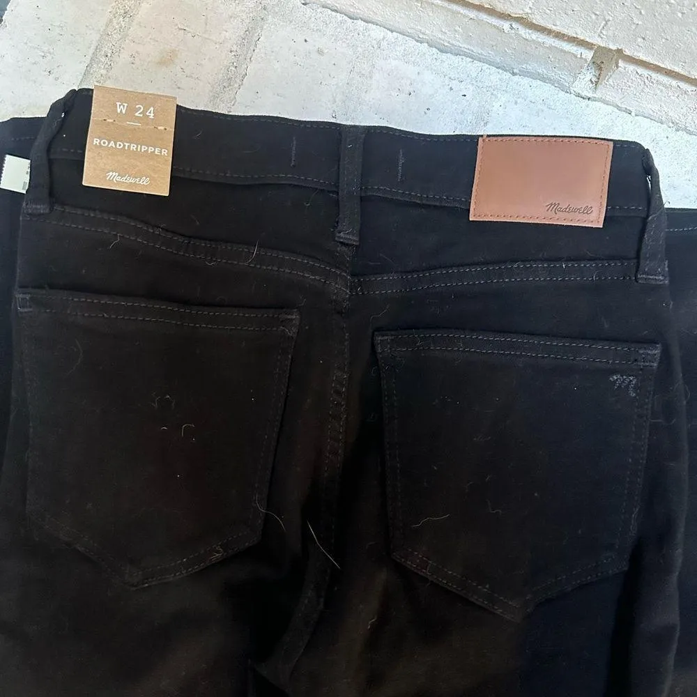 Madewell Roadtripper Jeans in Bennett Black G7392 Skinny 24 high rise stretch - Image 7