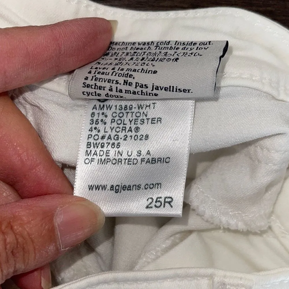 AG Adriano Goldschmied Women's The Legging Ankle Super Skinny Pants Jeans 25R Wh - Image 8