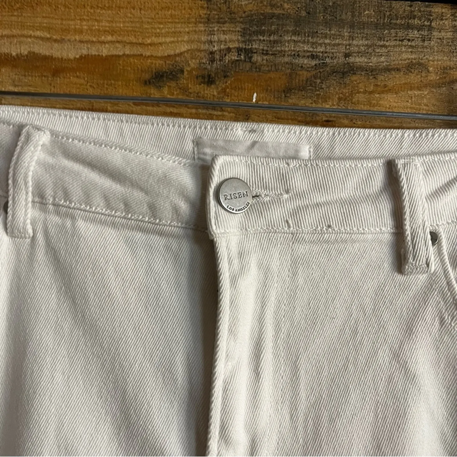 Risen White Distressed‎ Jeans Size 15/32 - Image 4