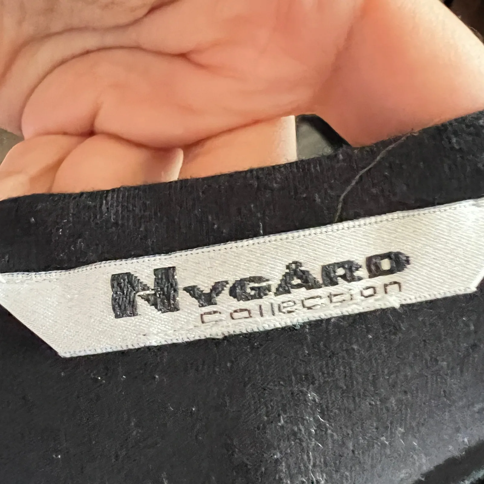 Nygard Collection‎ Black Gemstone Top Elegant Glam Y2K Vintage Large - Image 3