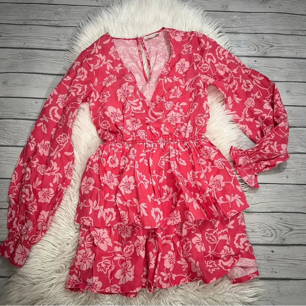 Ramy Brook Jolie Linen Floral Dress - Image 4