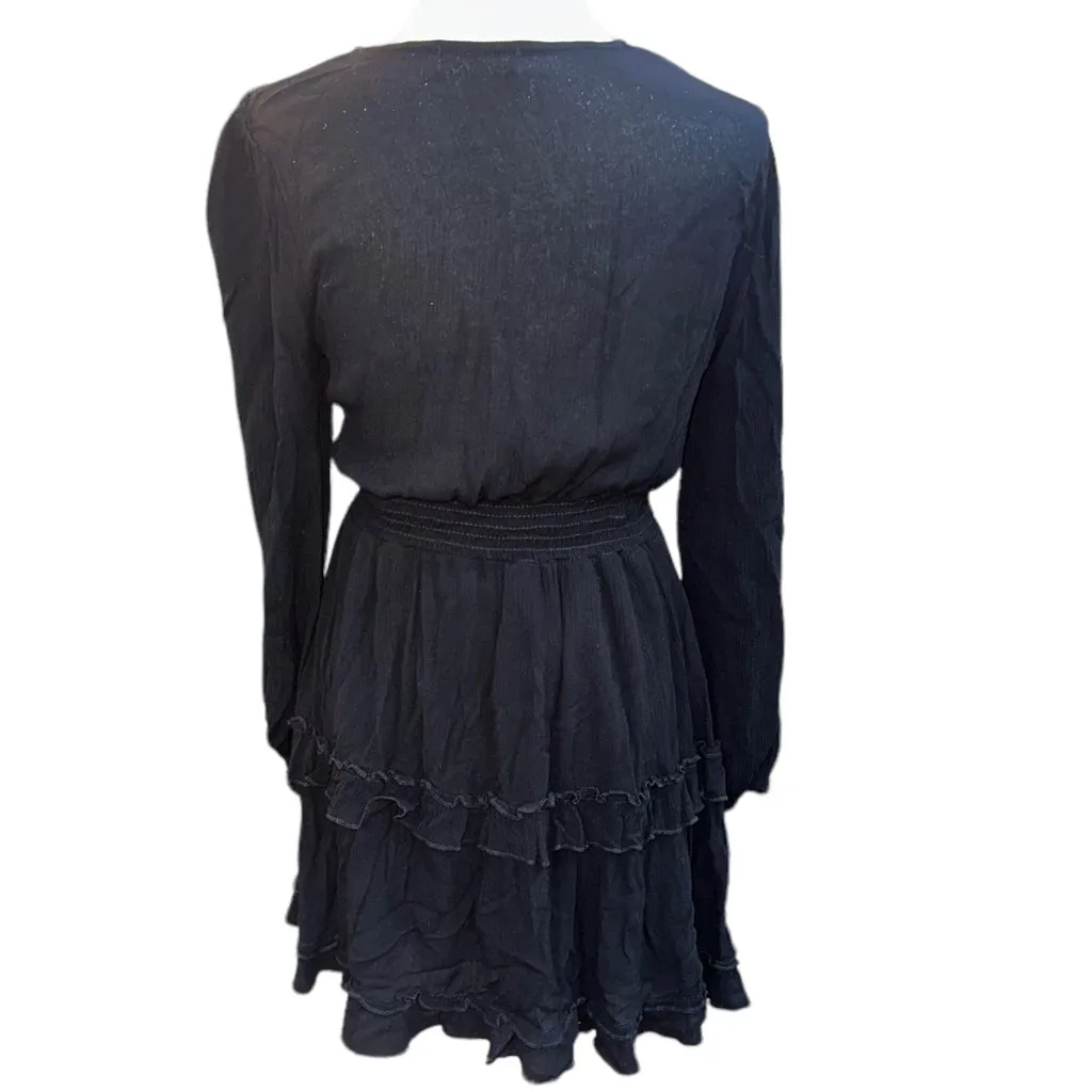 Altar'd State Lexley Ruffle‎ Dress Black Size Small - Image 4