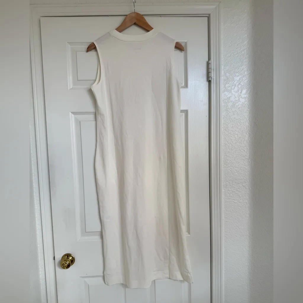 Everlane The Weekend Tand Shirt Midi Dress Cotton S Small White Ivory - Image 6