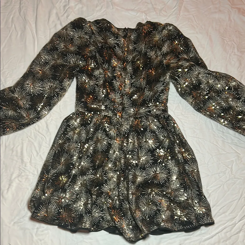 Flying‎ Tomato Black Ruffled Wrap Dress size medium - Image 4