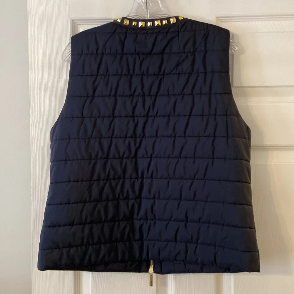 Michael Kors Women’s Vest size L BNWOT color black with gold zippers - Image 6