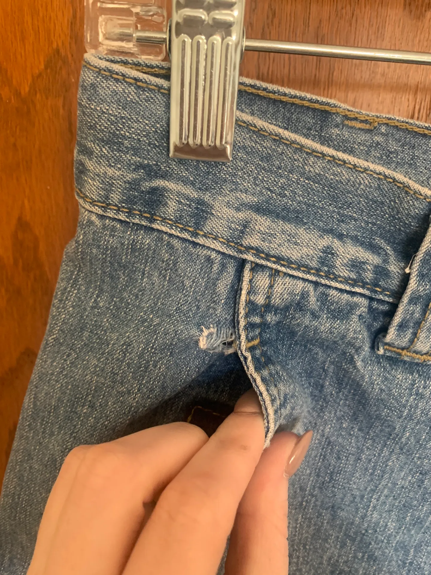 Vintage Crossroads Denim Shorts Blue Size 14 - Image 3