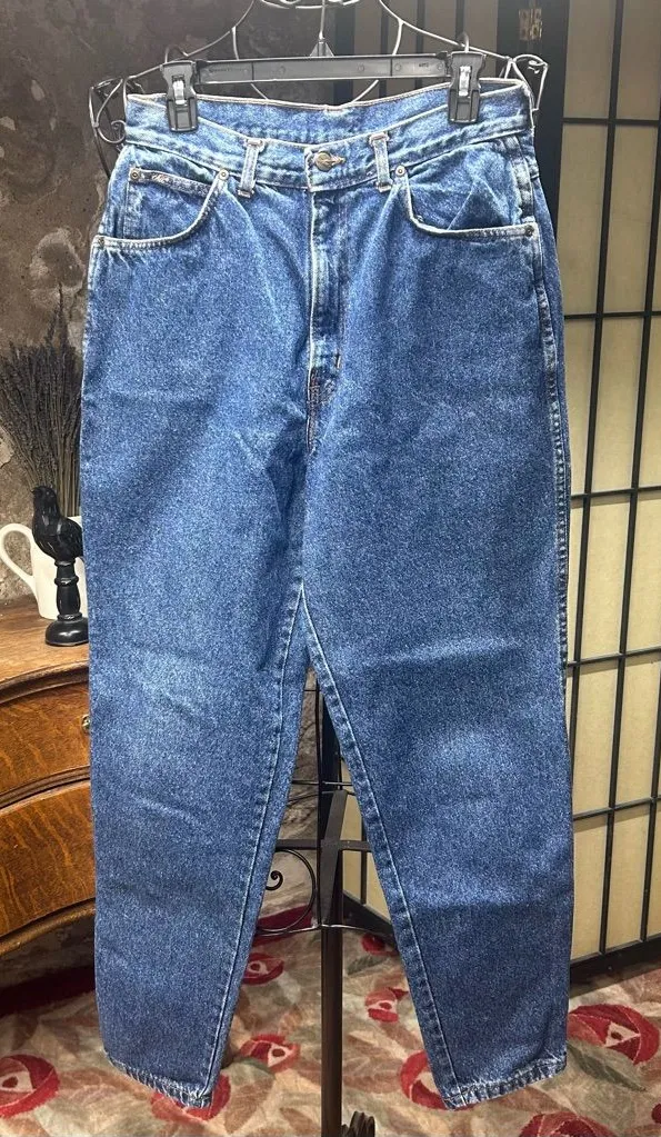 VTG 80s Chic Made in USA High Waisted 'Mom' Jeans: Size 14 Average Blue - Image 1