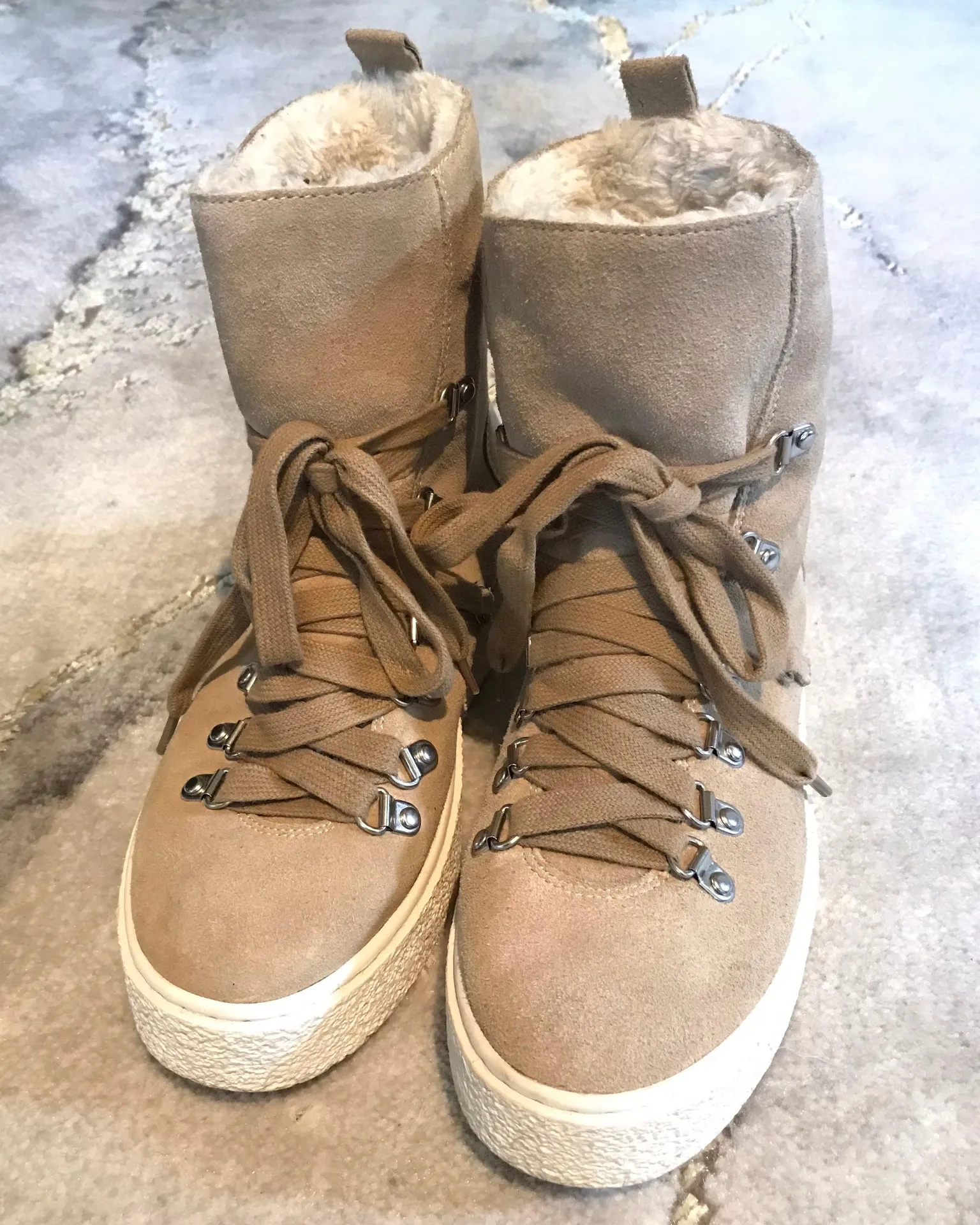 J Slides Suede Faux Fur Lined Bolt Boots - Image 4