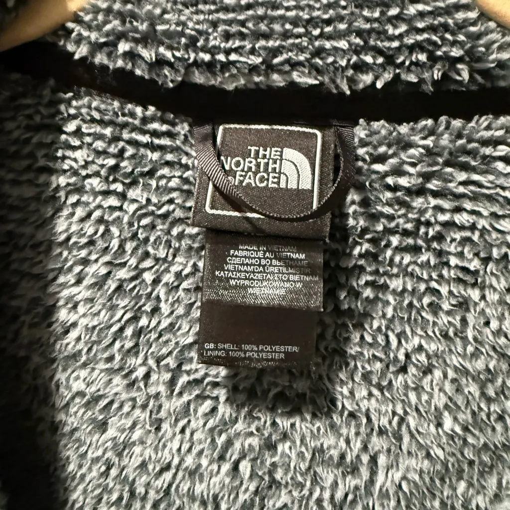 The North Face Gray Sherpa Fleece Full Zip Jacket Cozy Winter,  size  XL - Image 6