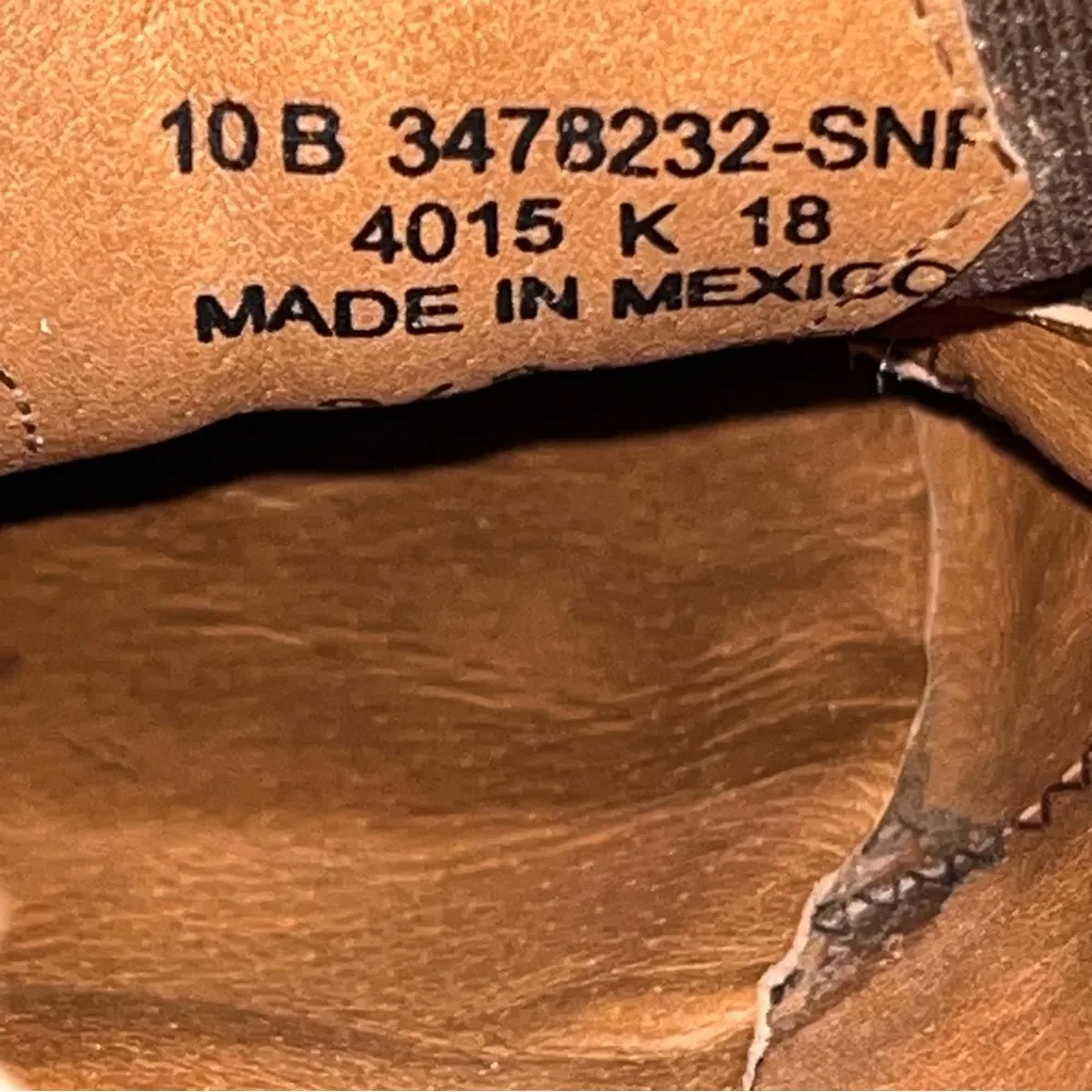 Frye Tan Gold Distressed Leather Billie Shootie Boots Booties Shoes size 10 - Image 8