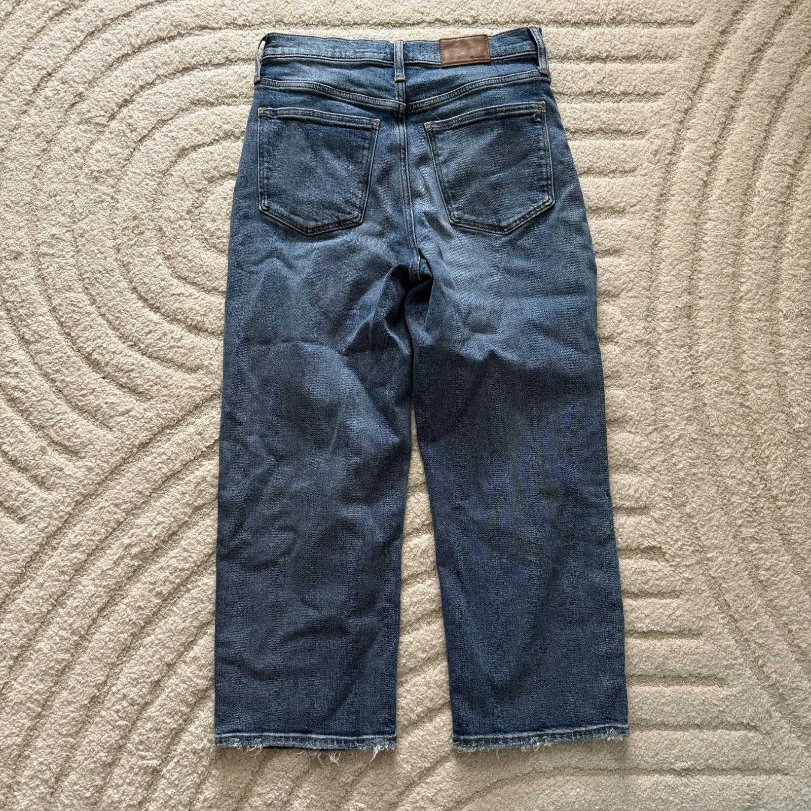 Madewell Slim Wide-Leg Crop Jeans in Reggie Wash Size 29 - Image 4