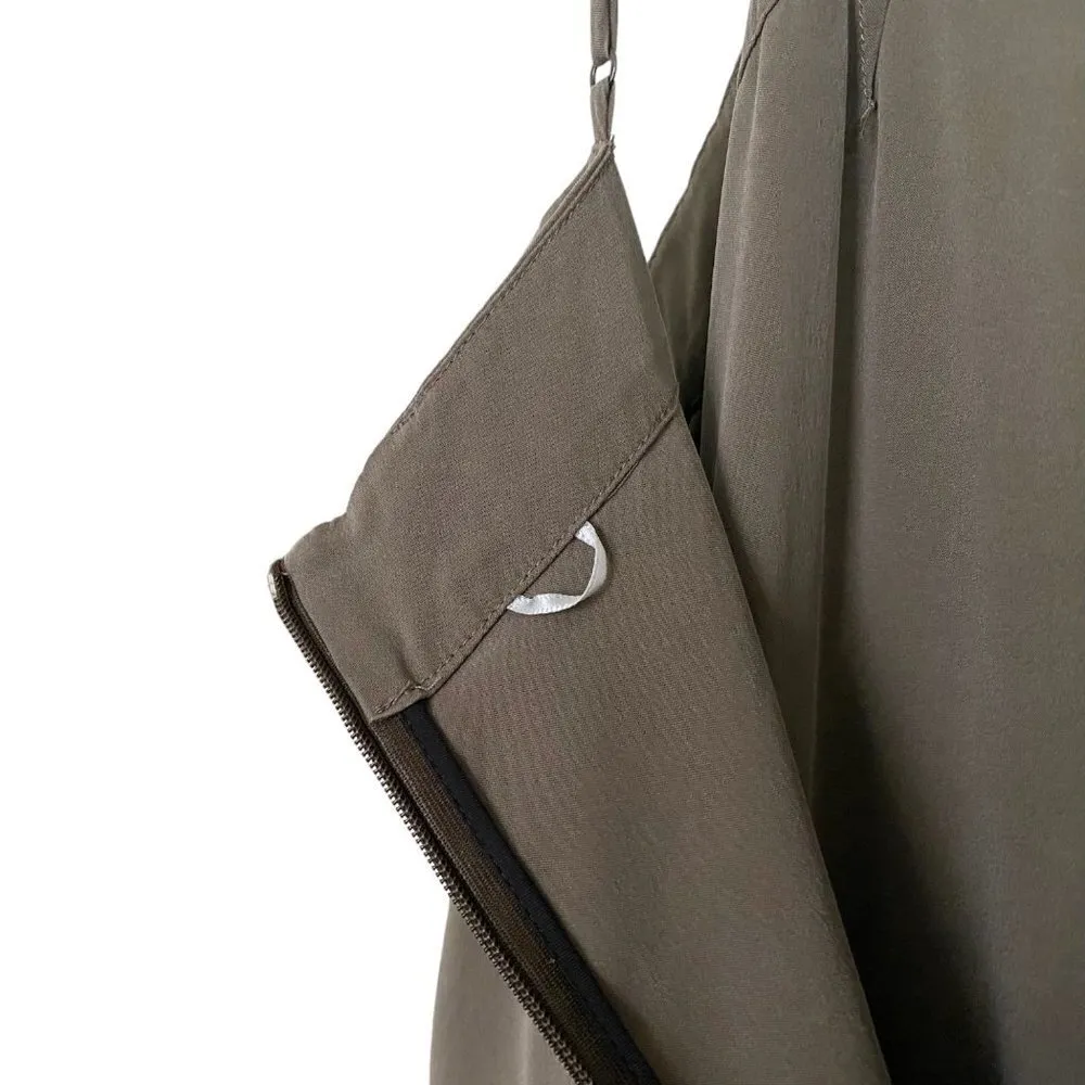 Kit and Ace Easy Breezy 100% Silk Jumpsuit Green Size 8 - Image 6