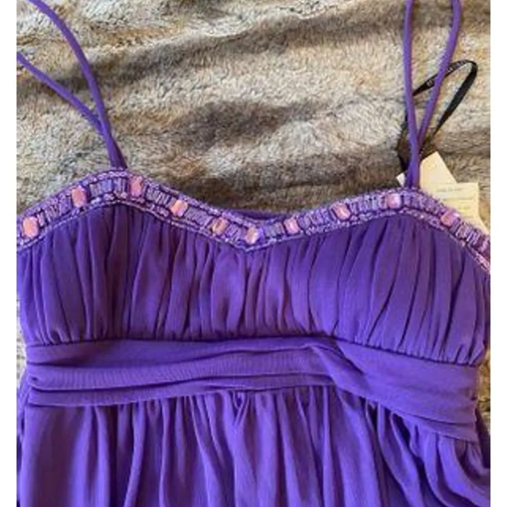 Purple Short Semi Formal Dress Size 6 - Image 4