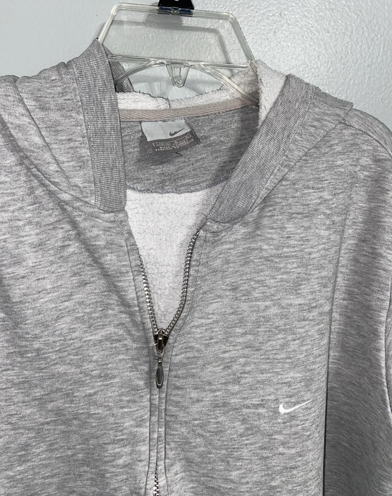 Nike Gray Zip-up Sweatshirt - Image 5