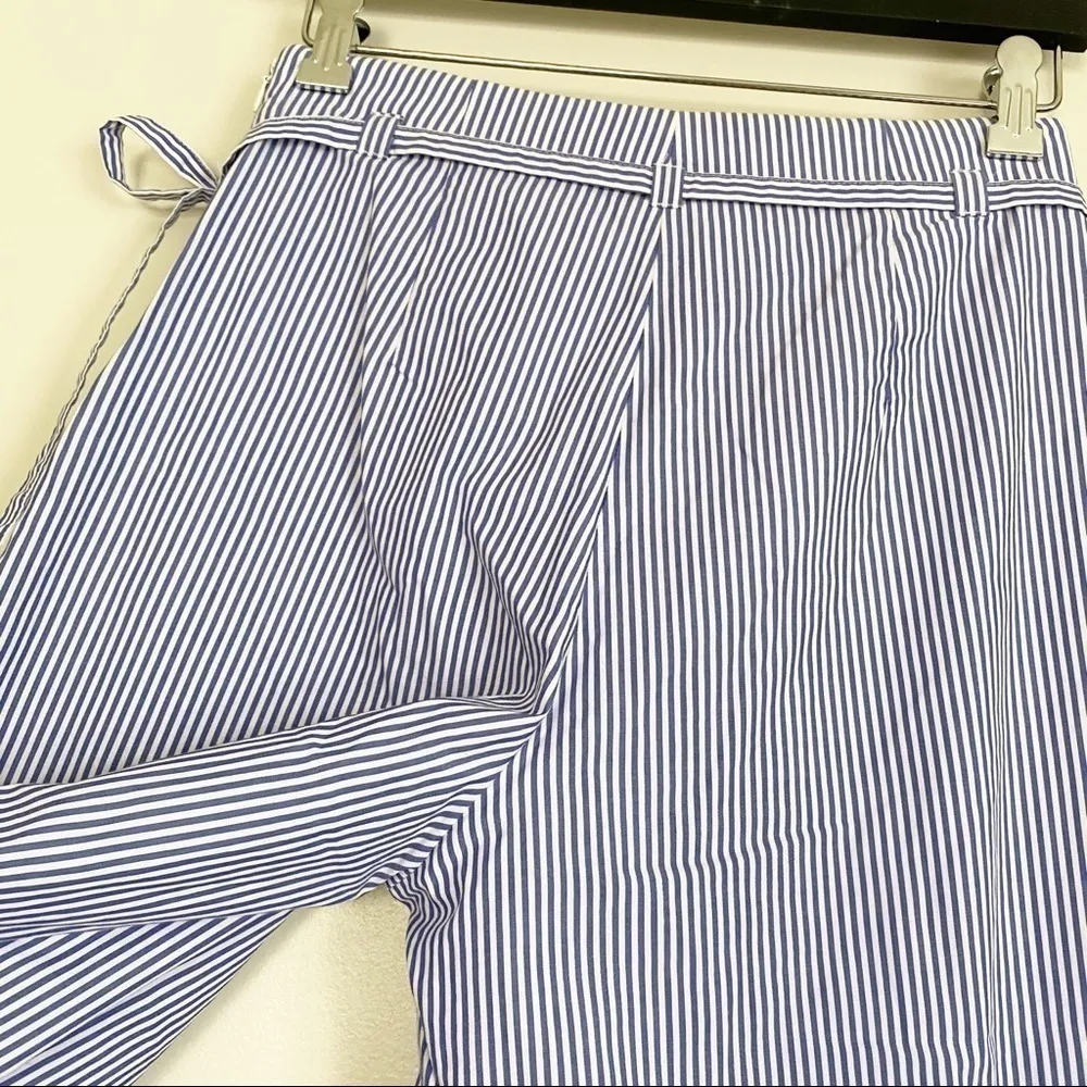 J.Crew  Cuffed Wide Leg Crop Shirting Striped 4 - Image 13