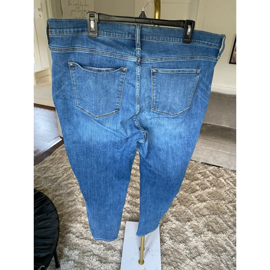 J.Crew Mid-Rise Skinny Jeans 8” Rise 34 Blue Classic Stretch Denim Preppy Luxe - Image 3