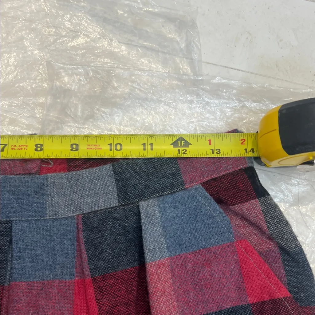 Wool blend vintage Plaid A - Image 10