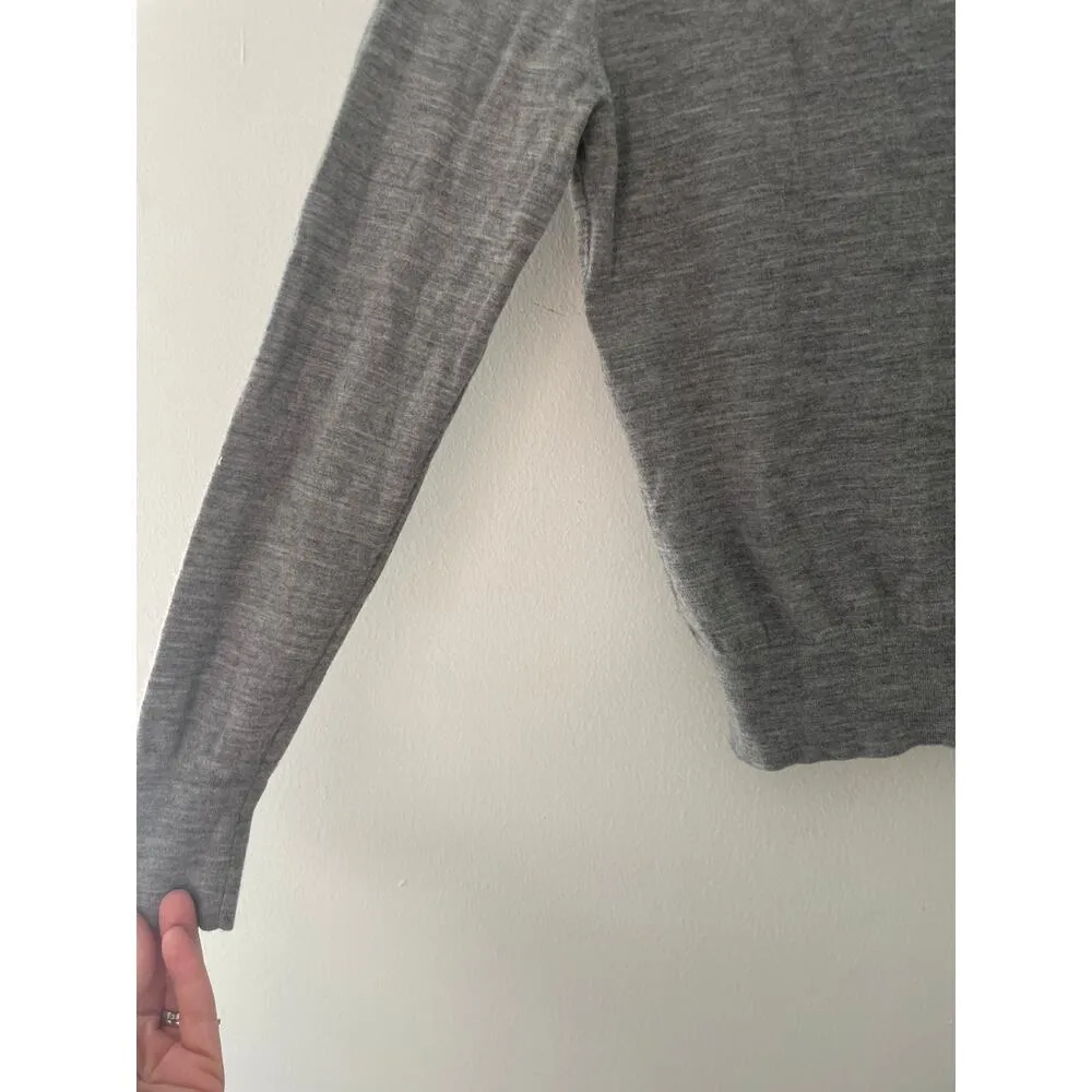 Peter Millar Merino Wool Hoodie Sweatshirt Small Gale Gray Excursionist Flex - Image 5