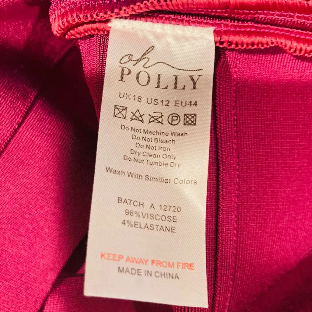 Oh Polly NWT Nika cut out halter bandage bodycon dress in plum. Size 12 - Image 8