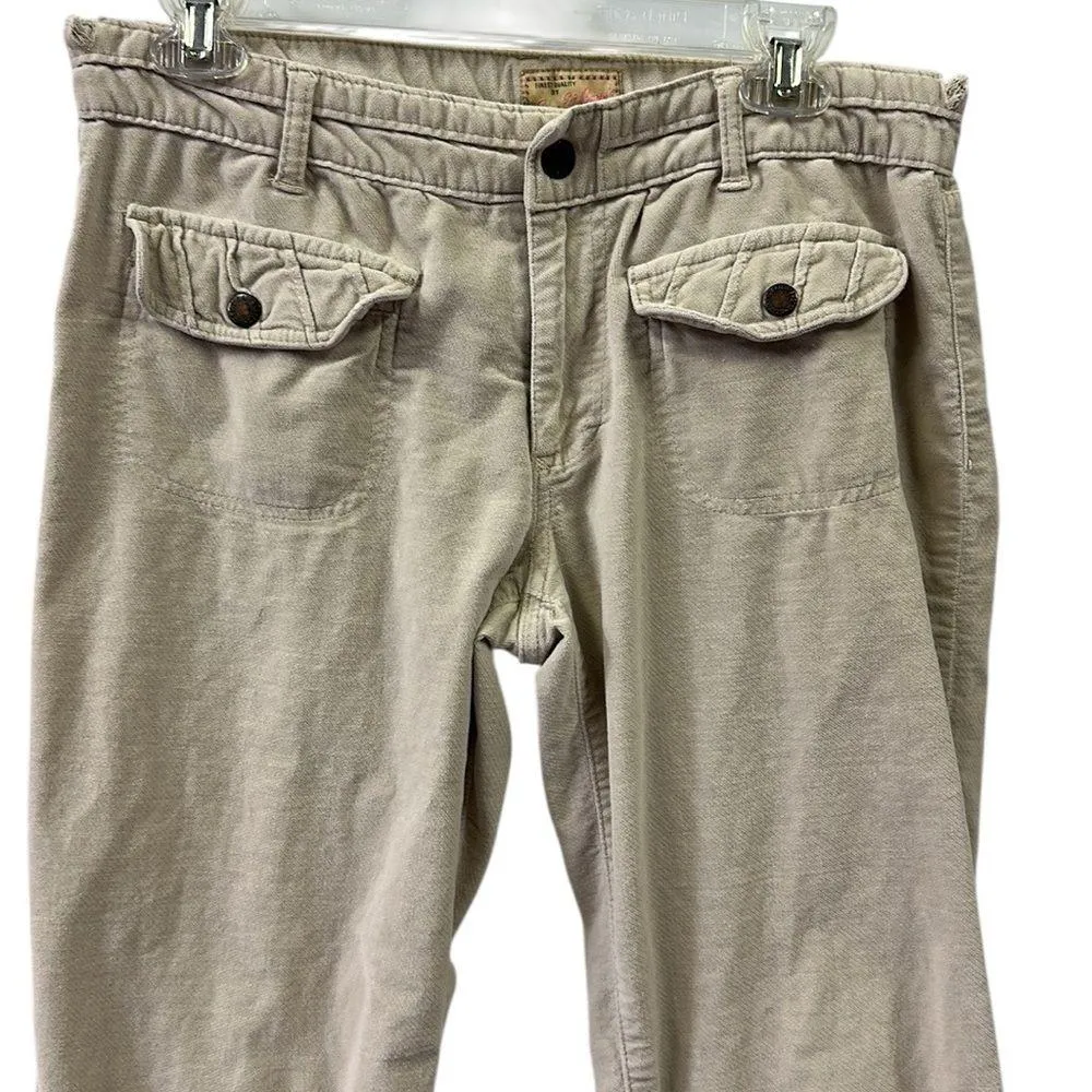 Vintage Steve & Barrys Wide Leg Velour Cotton Spandex 4 Pocket Pants Womens 8 - Image 3