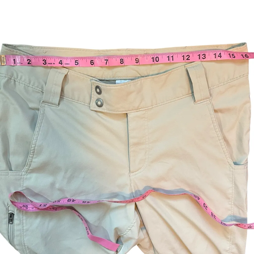 Columbia Omni-Shade‎ Capri Pants Women’s Size 12 Beige Hiking Outdoor SPF - Image 4