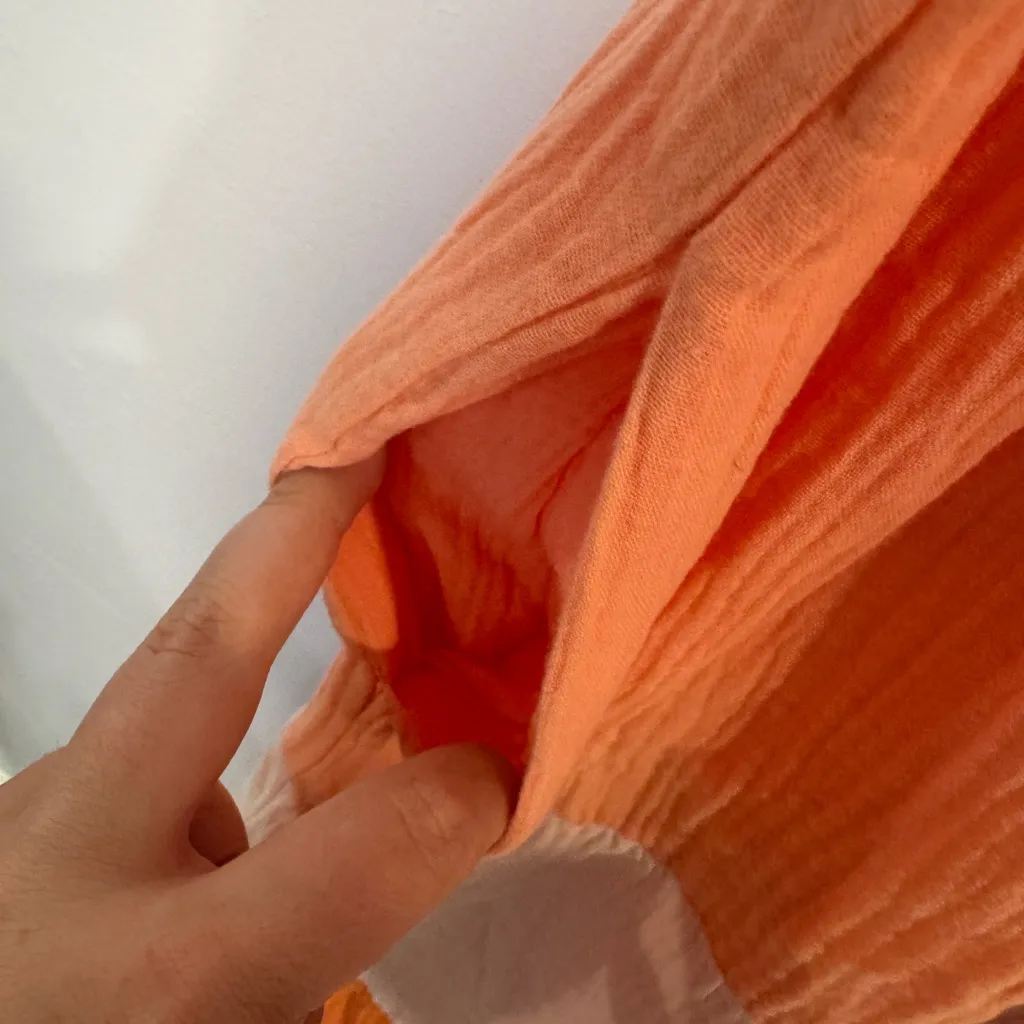 Orange tiered‎ Davi & Dani cotton maxi dress - Image 2