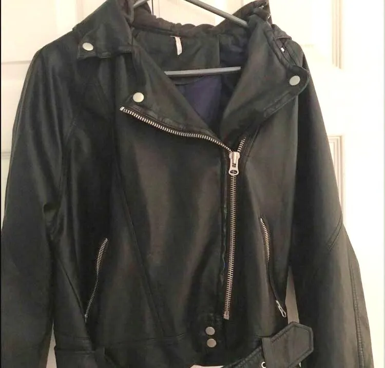 Free People Vegan Leather Jacket - Image 3