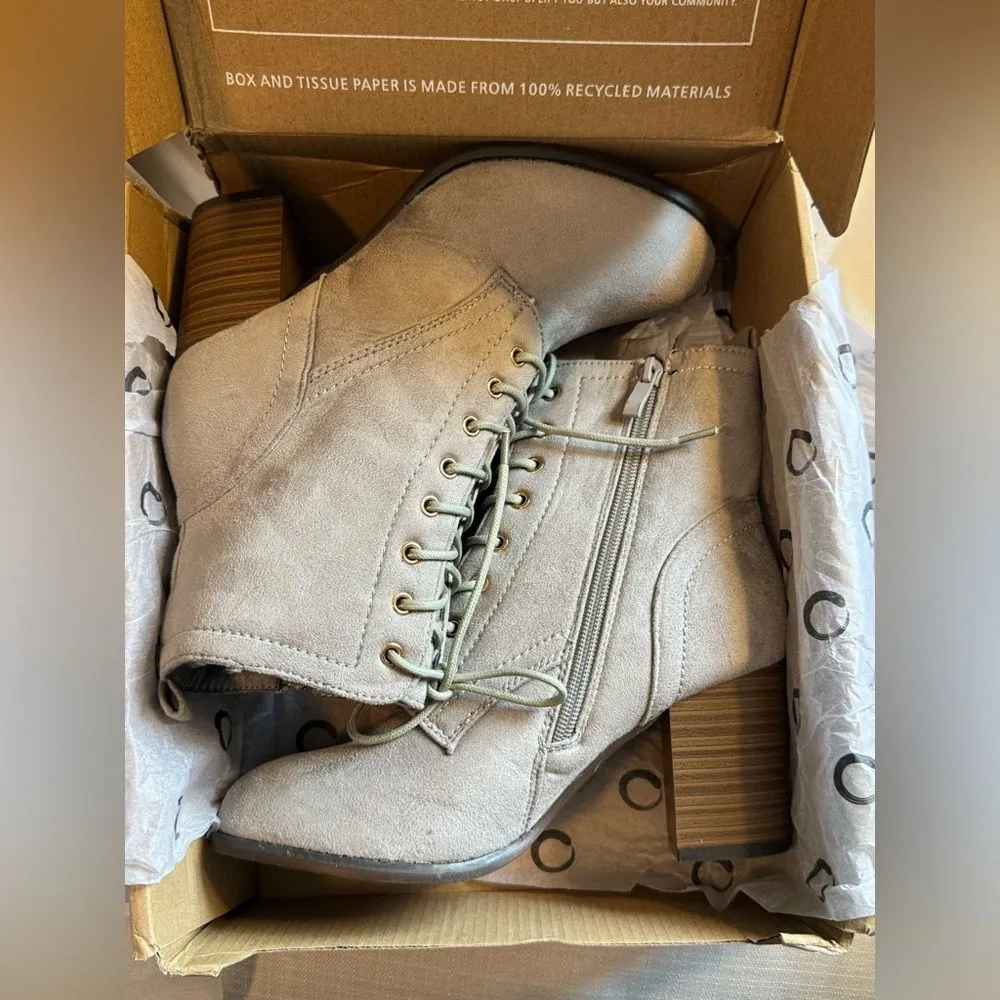 Journee Collection Women's Baylor Bootie Ankle Boot Gray 7.5 NIB NWT - Image 4