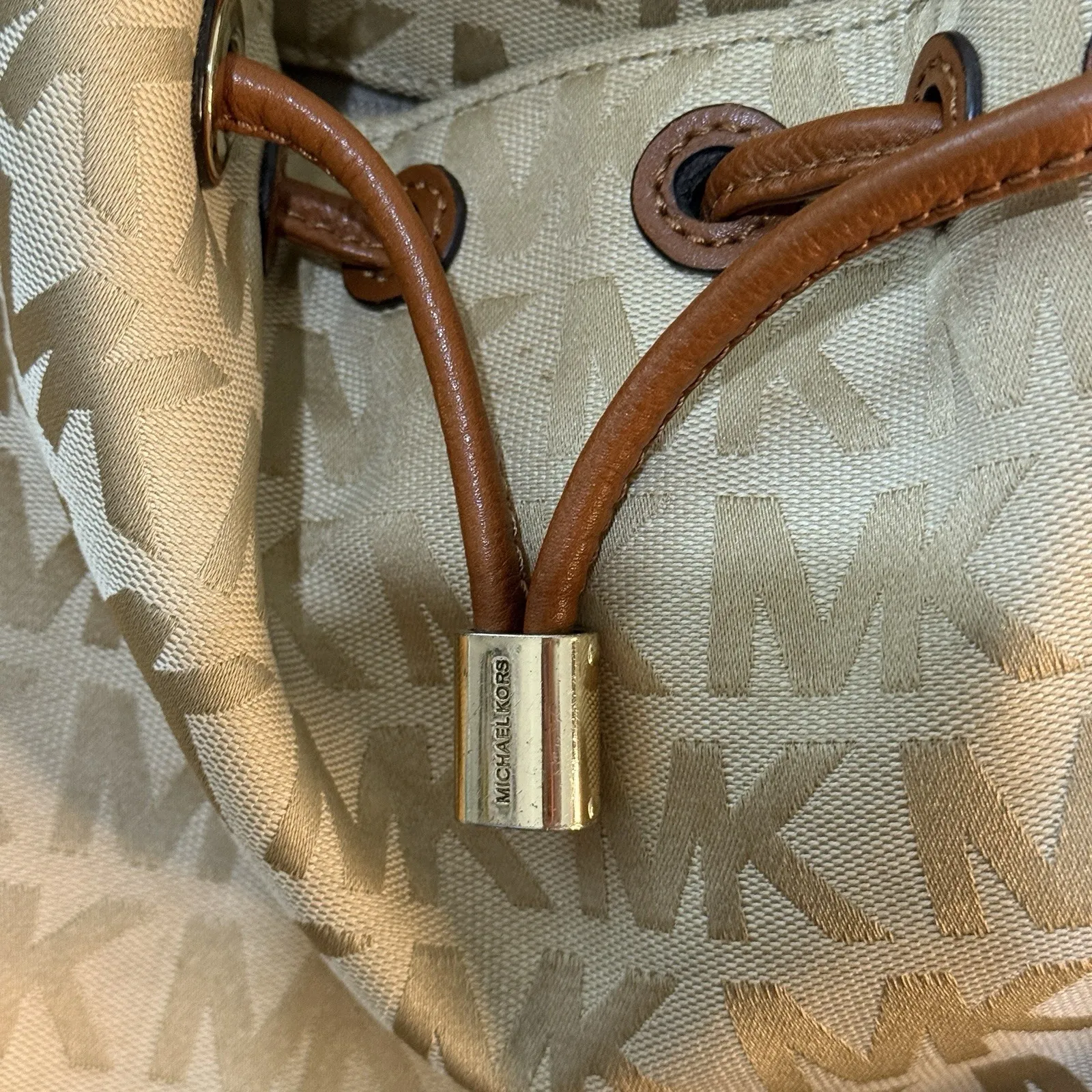 Michael Kors brown satchel Top Handle tote‎ handbag - Image 2