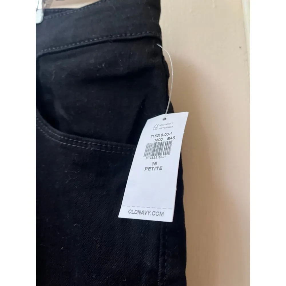 Nwt Women's Old Navy 4 pocket Black Super Skinny Stretch Jeans Size 16 Petite - Image 5