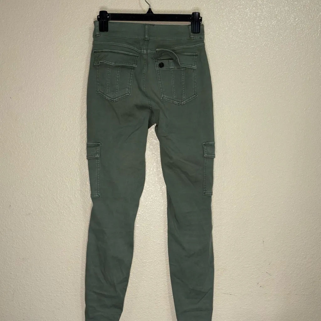 SPANX Sage Green Cargo Leggings - Image 4