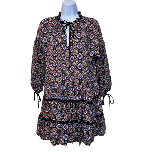 ALICE & OLIVIA Arnette S Tiered Feminine Dress cottagecore - Image 3