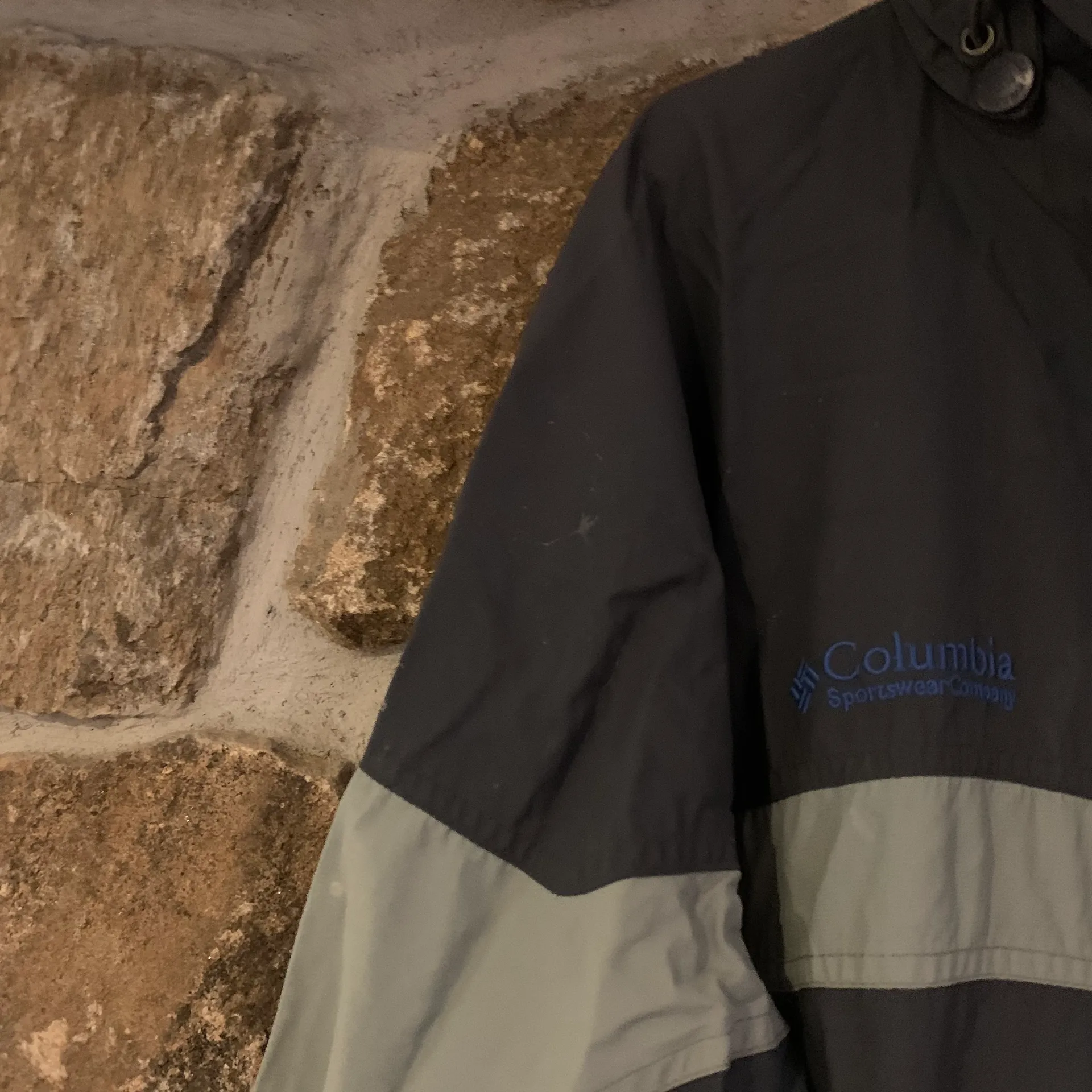 Grey/Blue Thick Zip Up Windbreaker Material Boulder Ridge  Jacket - Image 7