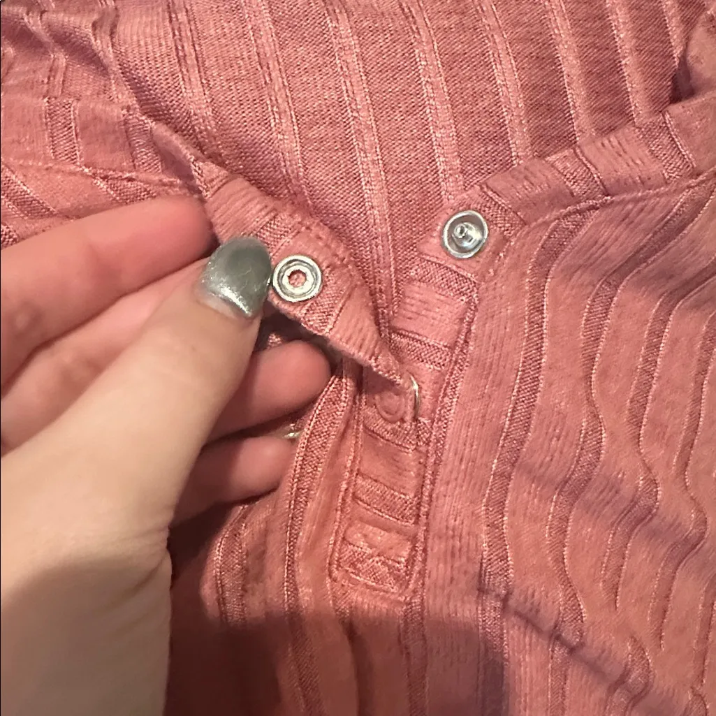 Ribbed Mauve Pink V - Image 6