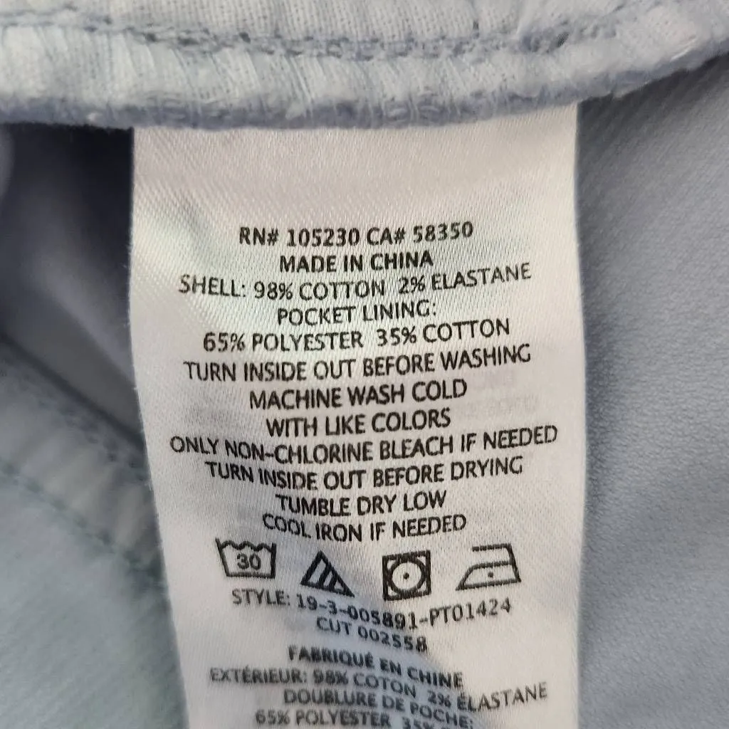 Joie Light Blue Corduroy Pants NWT Size 0 Joie Blue Corduroy Ankle Pants - Image 9