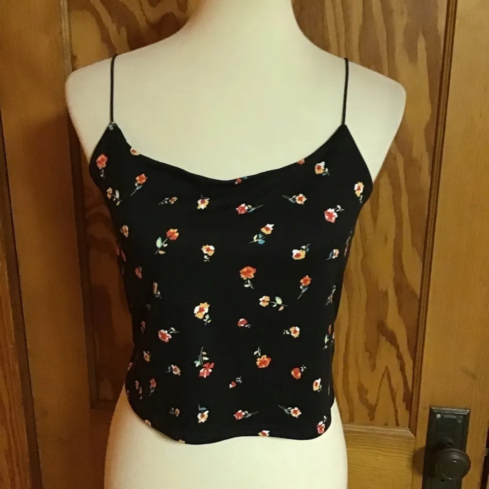 Gaze floral cropped tank top Black Size L - Image 5