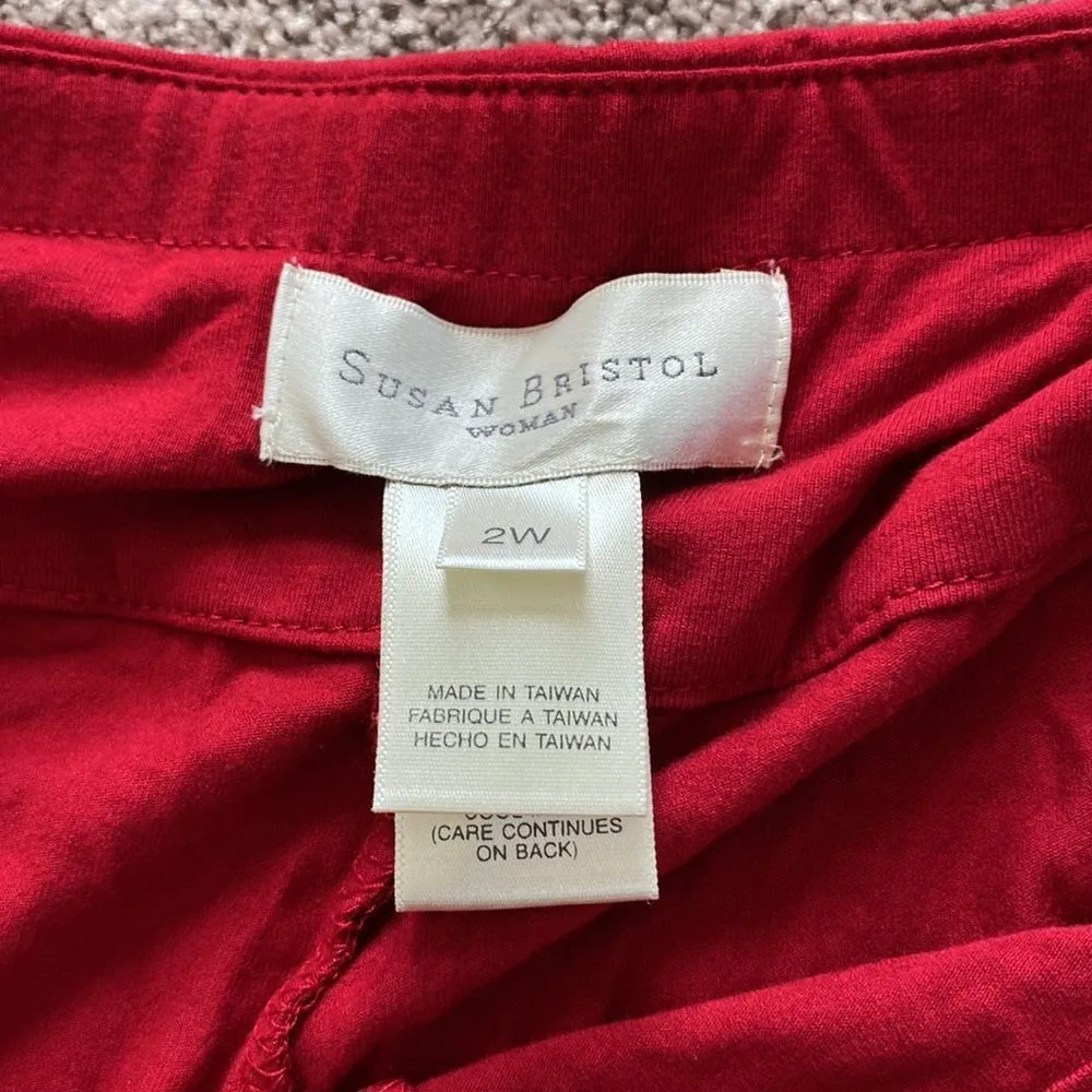 NWT Susan Bristol Red Mesa Verde Bottoms SIZE 2X - Image 5