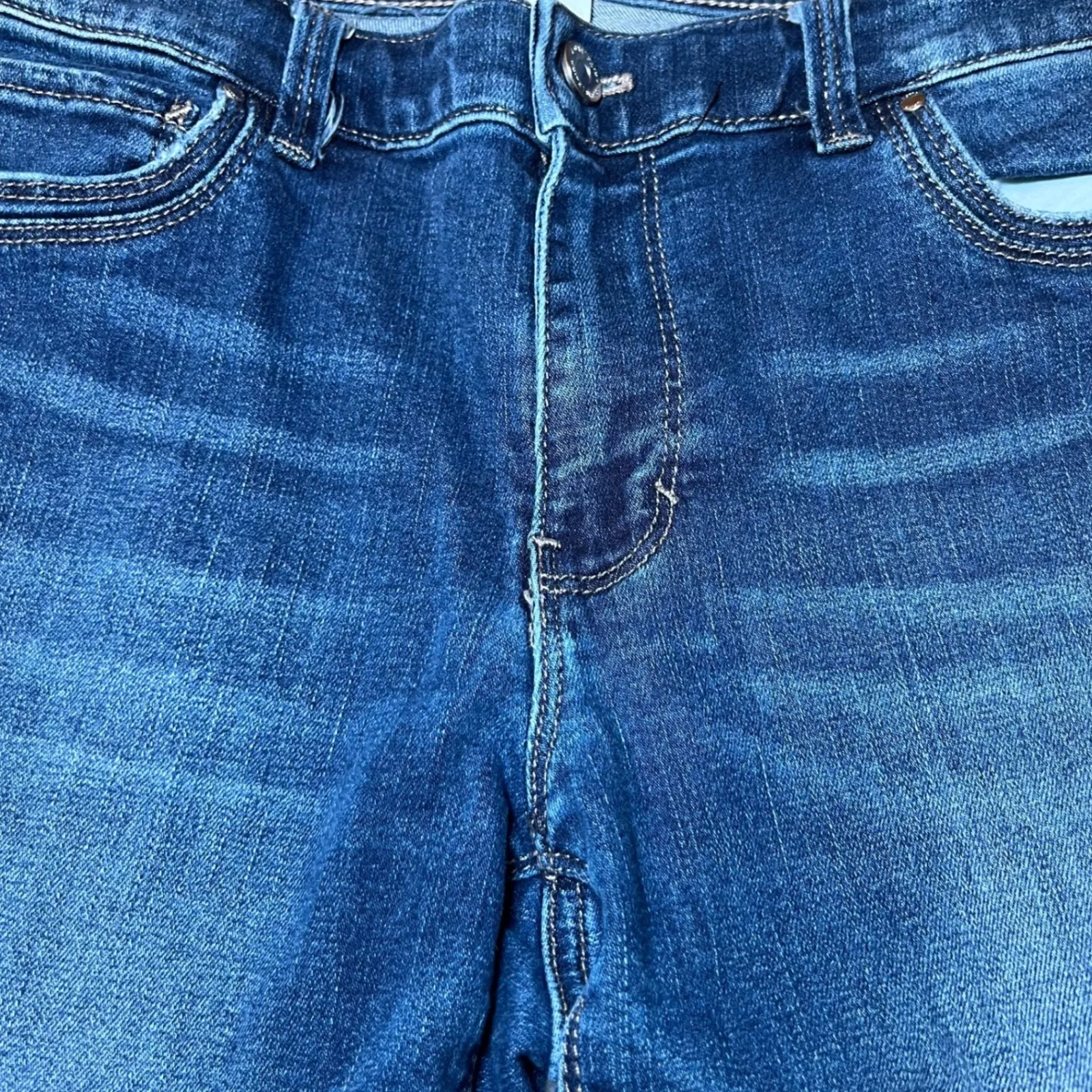 White House Black Market Slim Crop Blue Jeans Womens 8 Denim Casual Fashion - Image 8