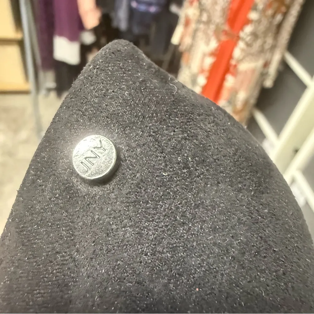 Jones New York Catie Pointy Toe Dress Pumps Rhinestone Elegant Black Heels - Image 9