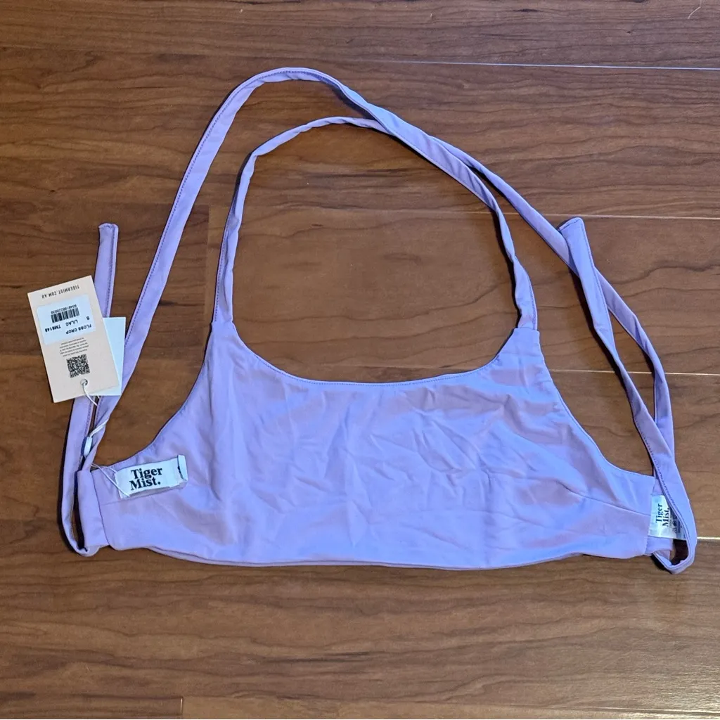 🦄 NWT TIGER MIST Floss Crop Top Lilac Purple size Small - Image 6
