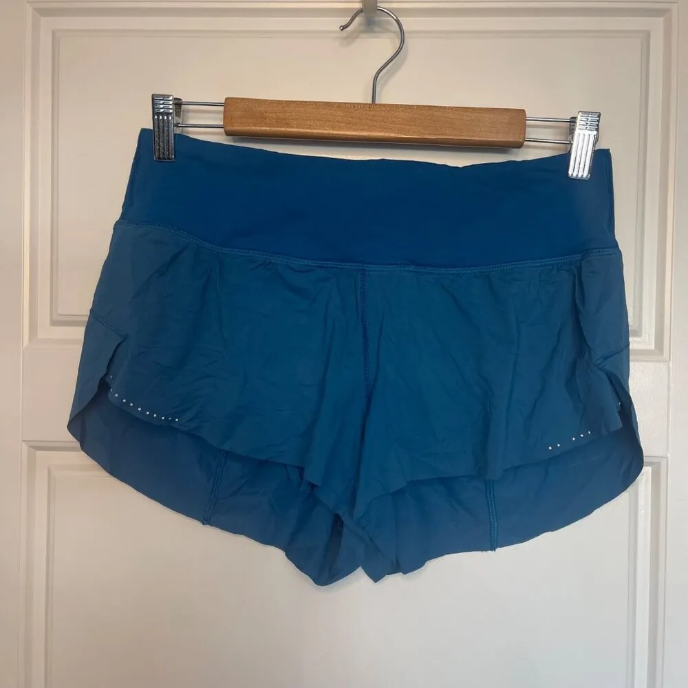 Lululemon Chase Me Short Women's Size 6 Whirlpool Blue 2.5" Running Athletic FLA - Image 5