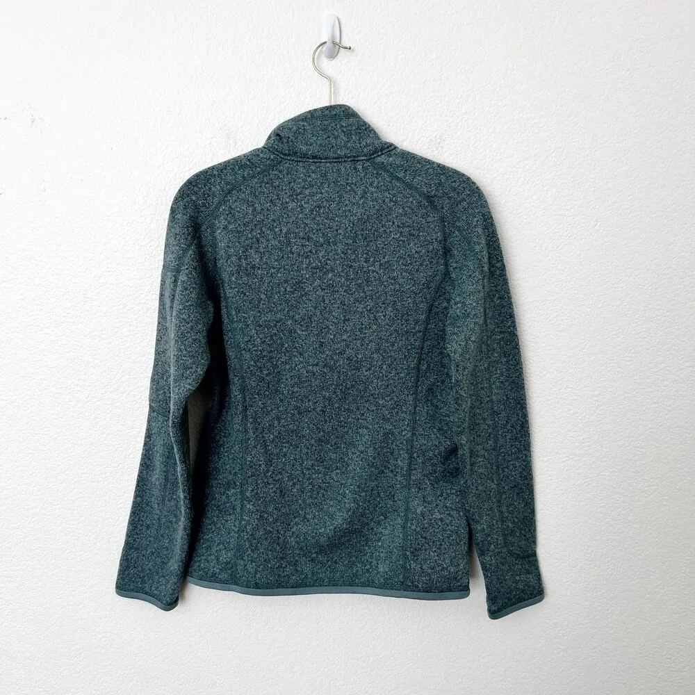 [Patagonia] Teal Blue Quarter Zip Fleece Better Sweater Pullover Size Small S - Image 2