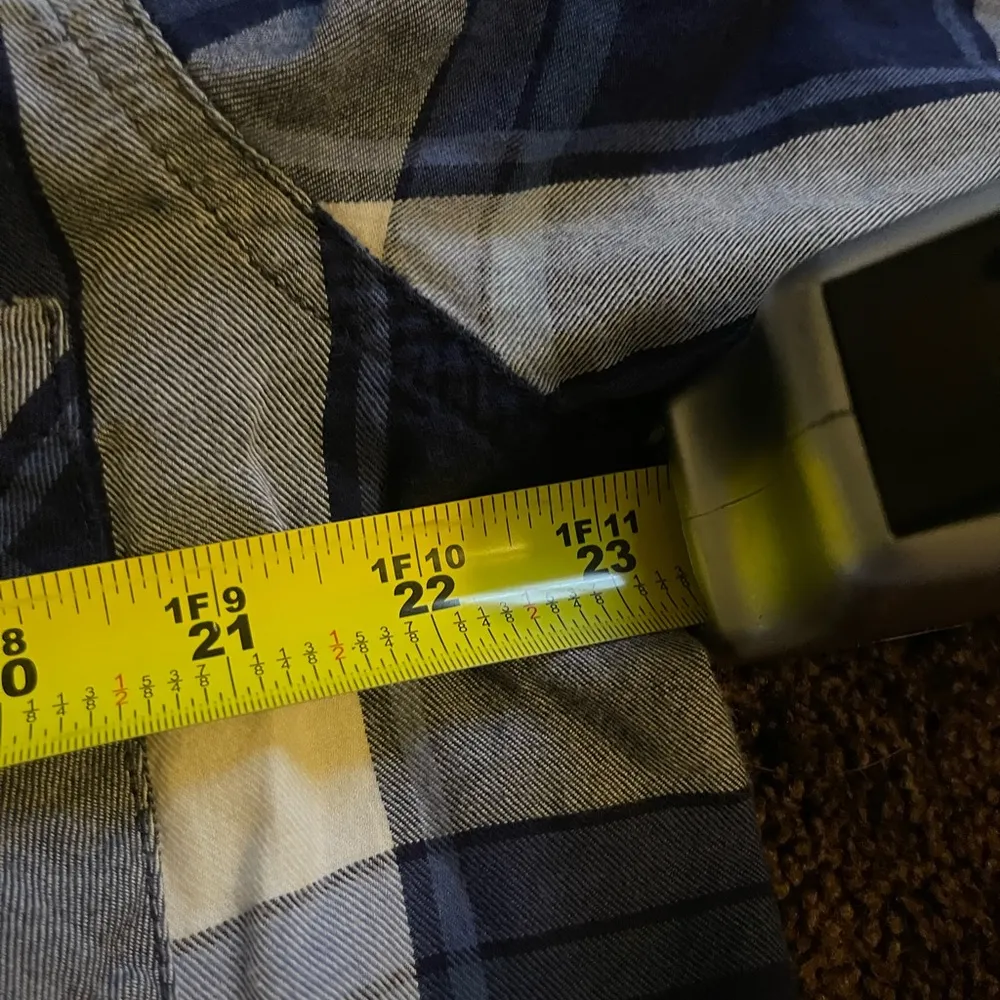 blue plaid flannel XL - Image 11